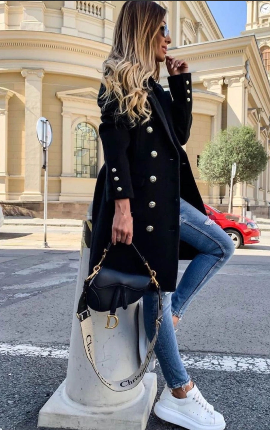 The Ruby Vintage Style Coat (black)