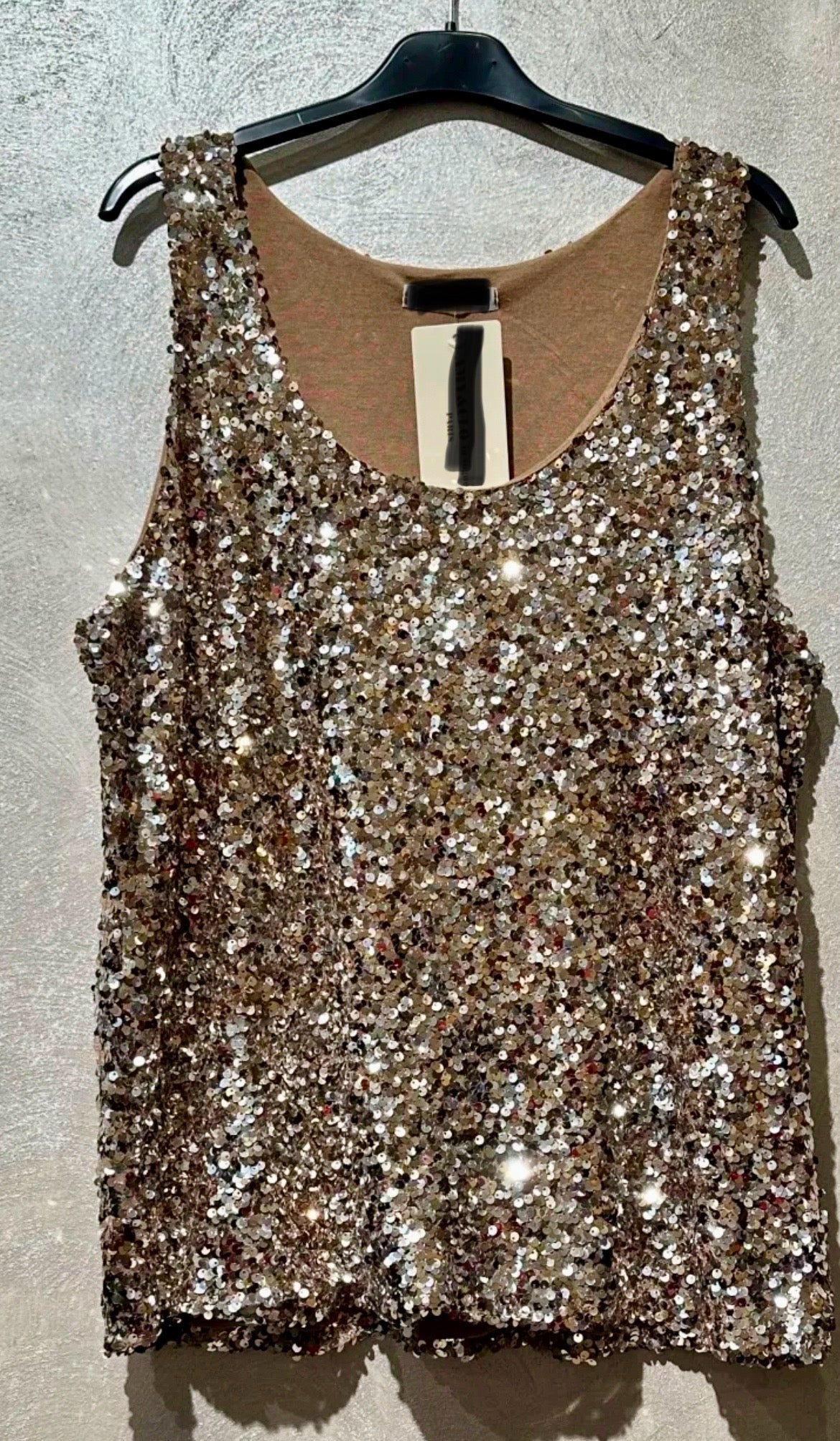 The Sylvannah lined Tank top Gold