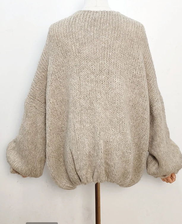 Romance π detail sleeve cardigan