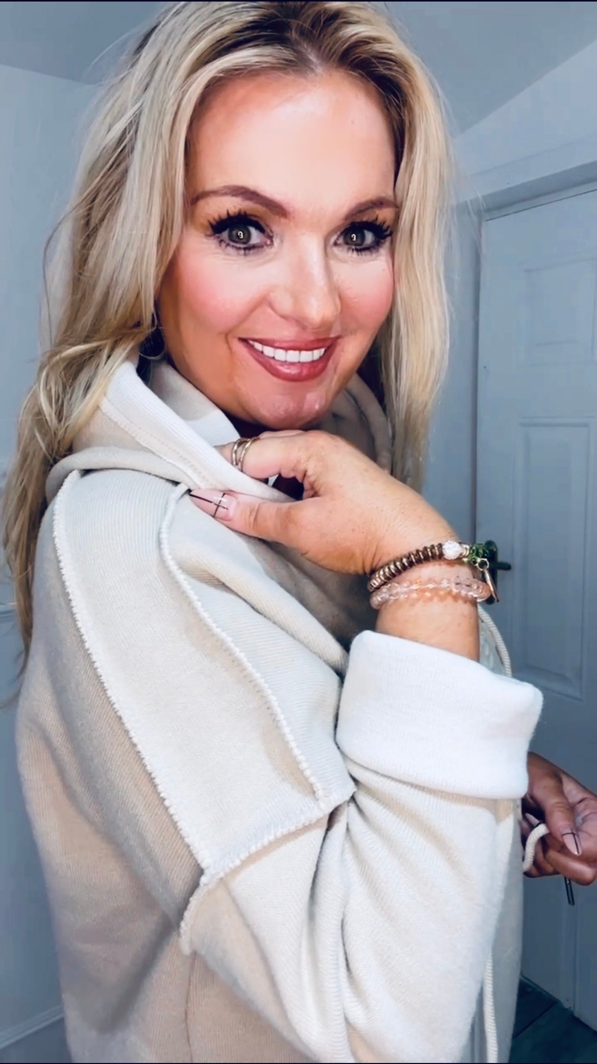 The Molly hoodie (mocha&cream )