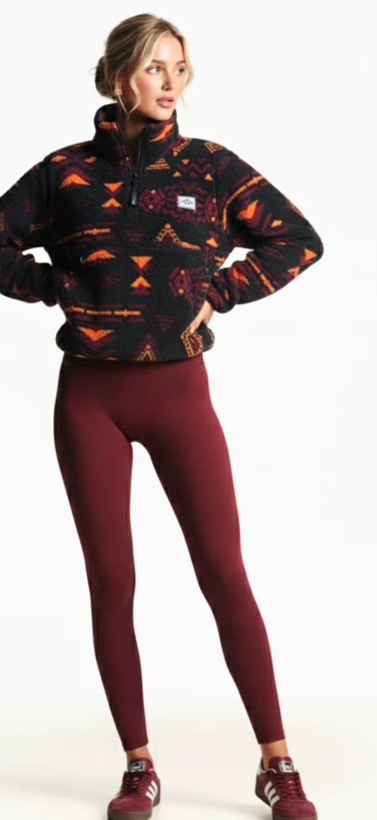 The Jamie Aztec in Burgundy