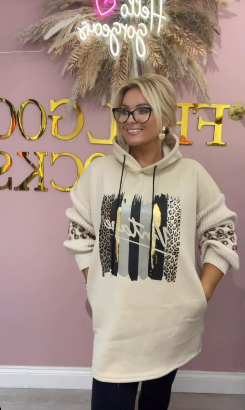 The Suzie Longline leopard Hoodie