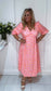 The Phoebe Dress (pink & fluorescent yellow)