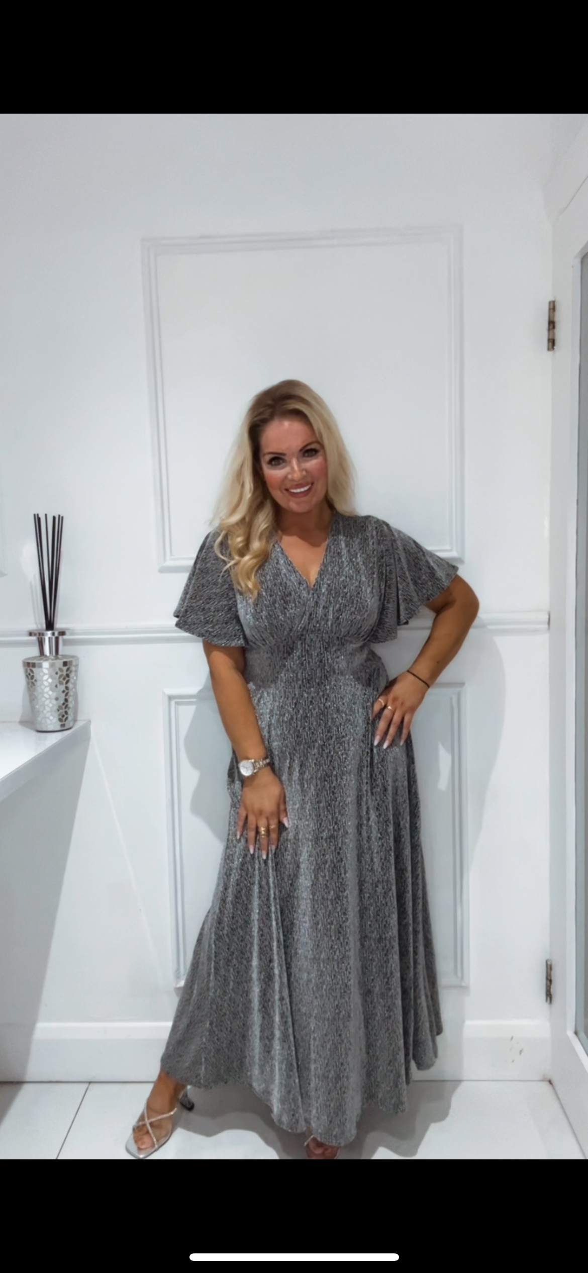 The Janine Dress (silver)