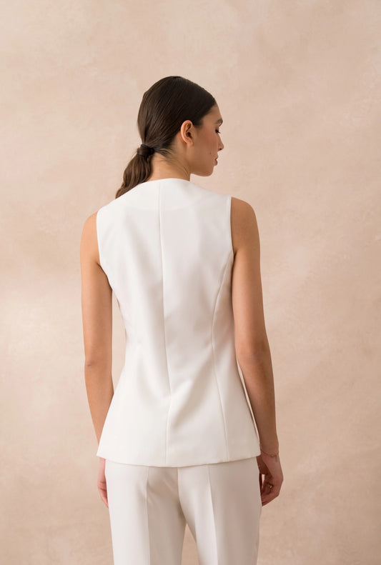 The Kerrie Waistcoat (off white )