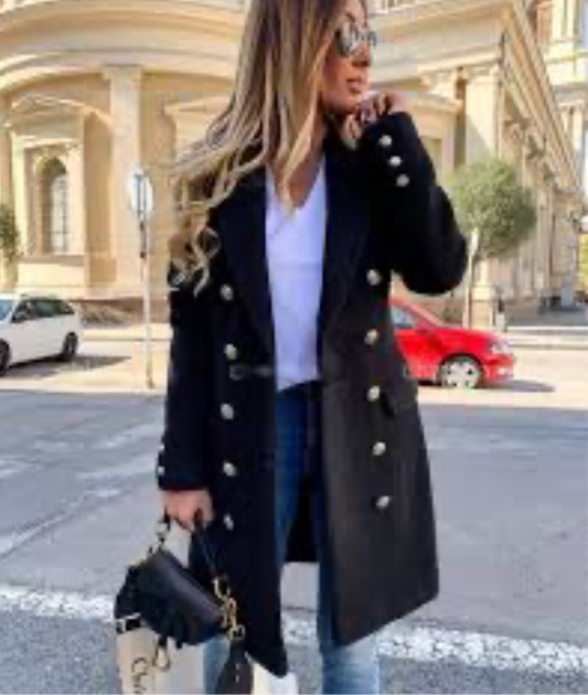 The Ruby Vintage Style Coat (black)