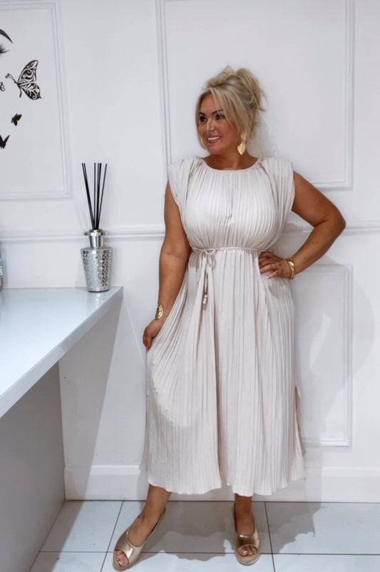The Athena Dress ( beige)