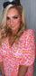 The Phoebe Dress (pink & fluorescent yellow)