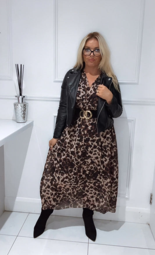 The Grace Dress. (brown)