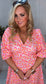 The Phoebe Dress (pink & fluorescent yellow)