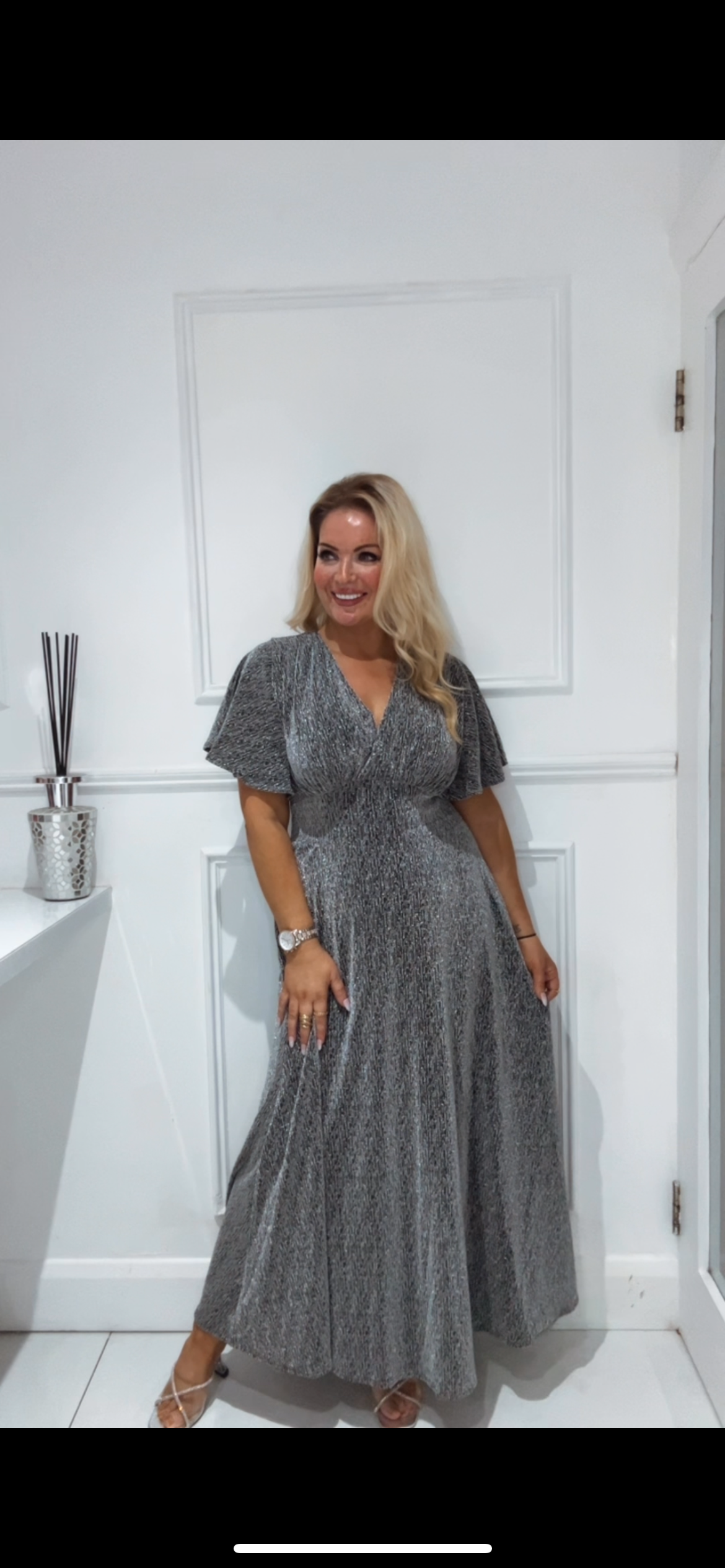 The Janine Dress (silver)