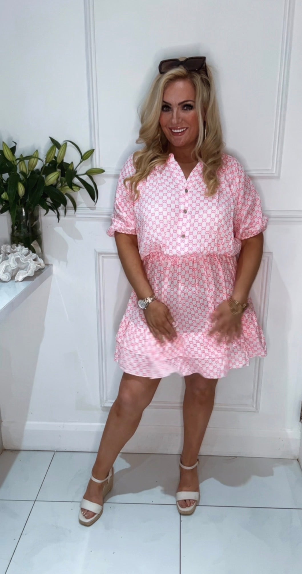 The Georgia Dress  ( pink)