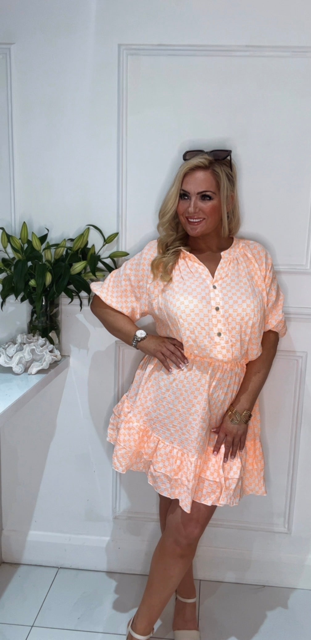 The Georgia Dress  ( orange)