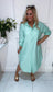 The Arla Shirt Dress ( Green )