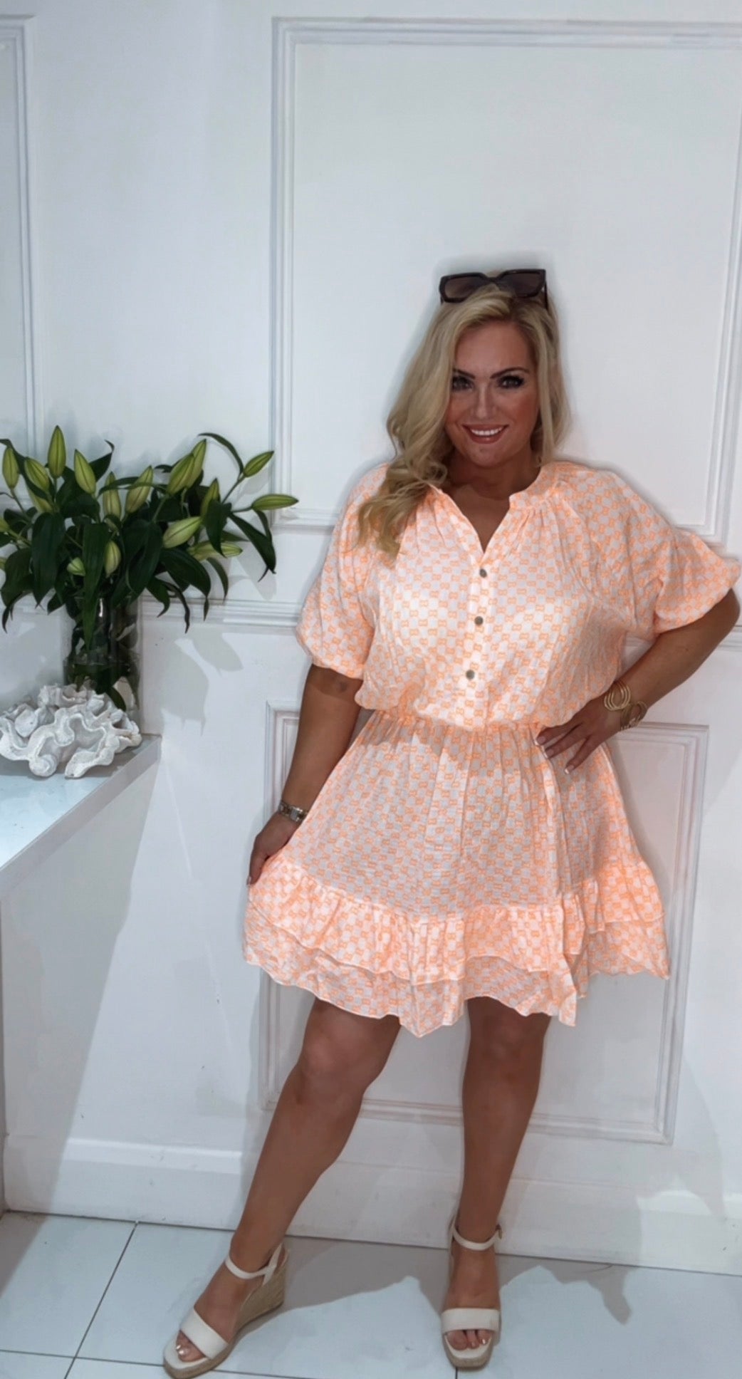 The Georgia Dress  ( orange)