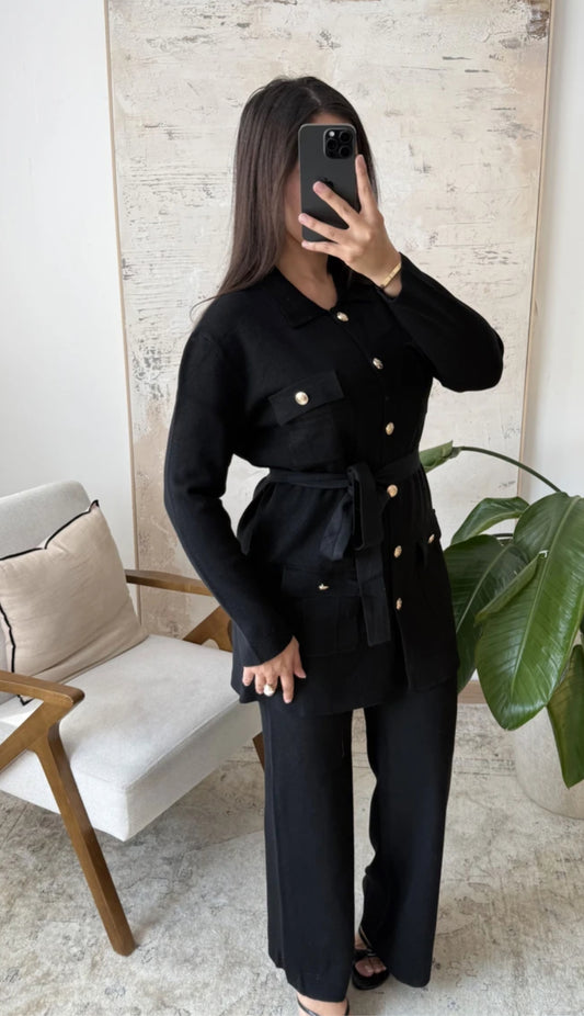 The Jodie Co ord in black