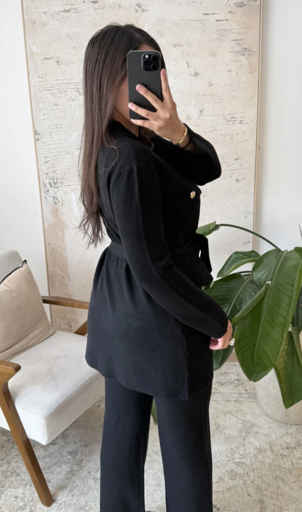 The Jodie Co ord in black