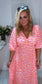 The Phoebe Dress (pink & fluorescent yellow)