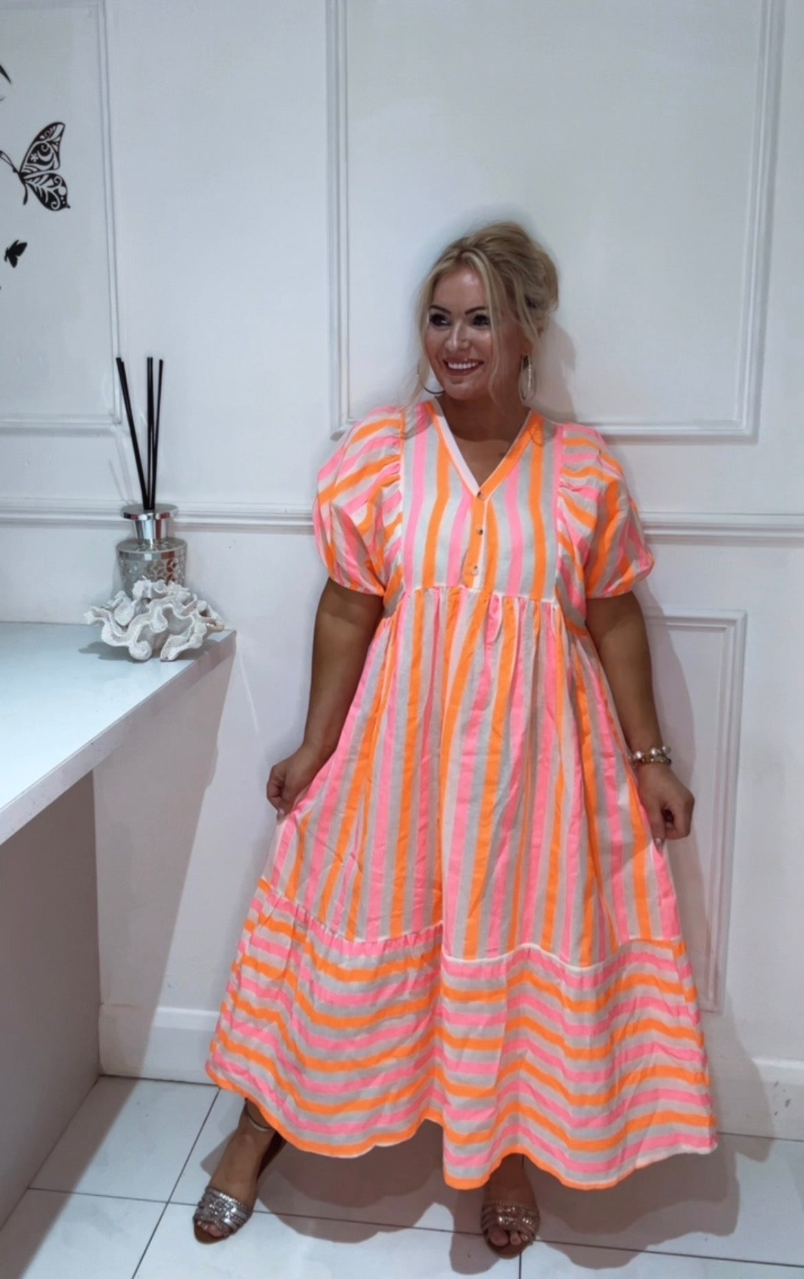 The Sadie ( pink & orange )