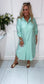 The Arla Shirt Dress ( Green )