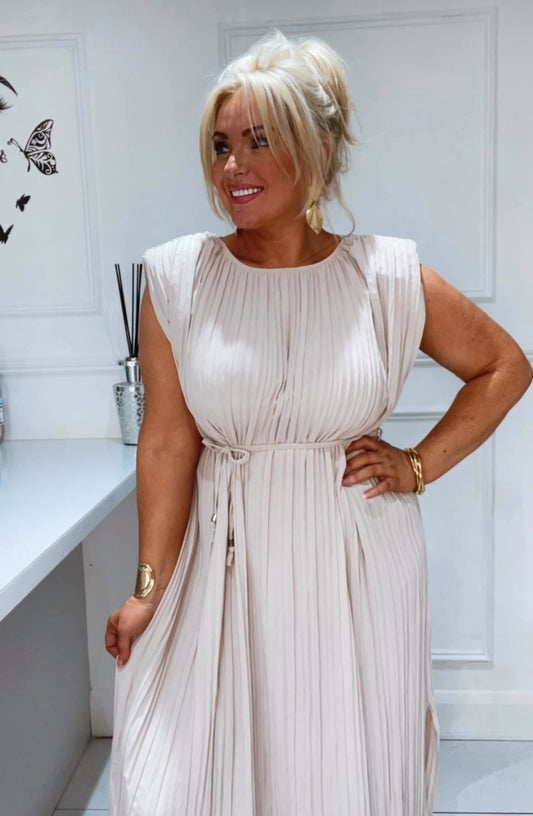 The Athena Dress ( beige)