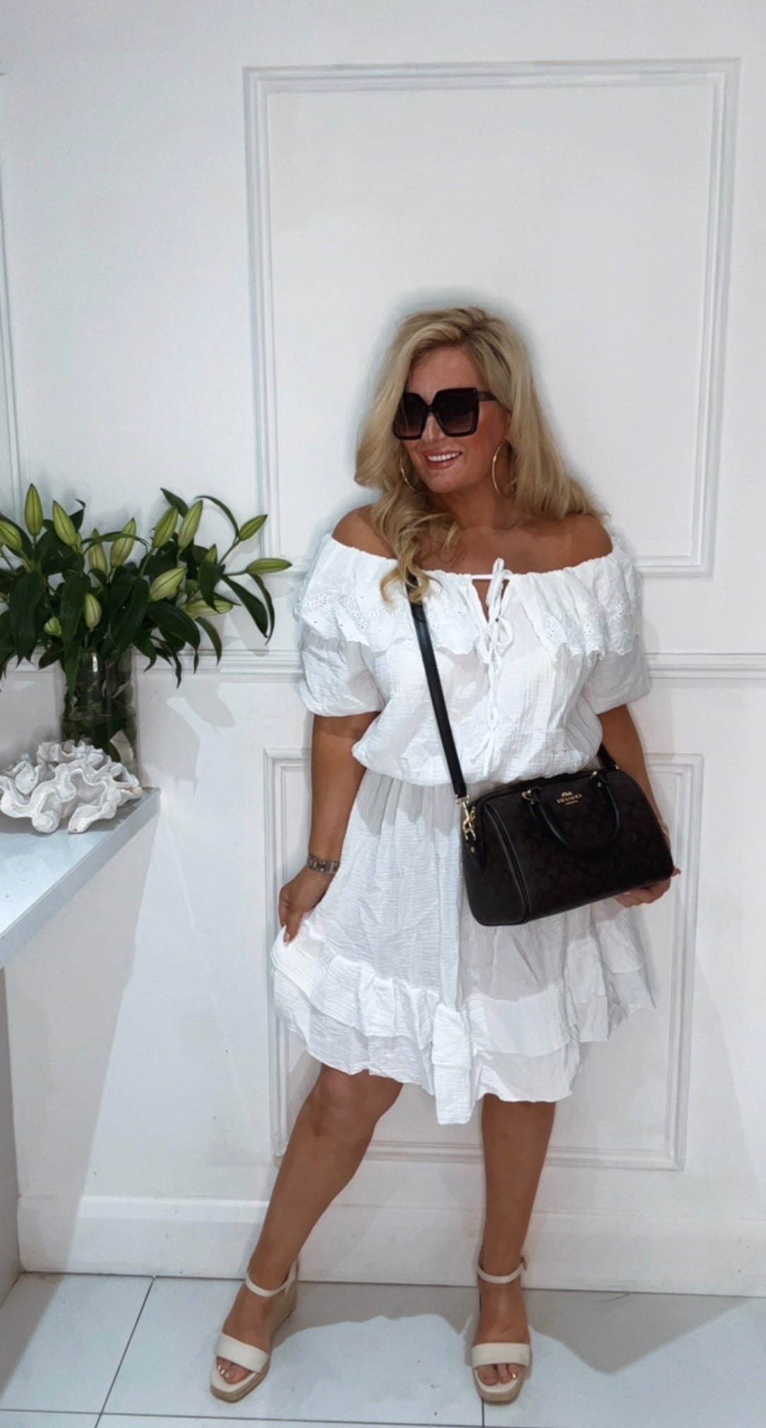 The Ludavika Dress (white)