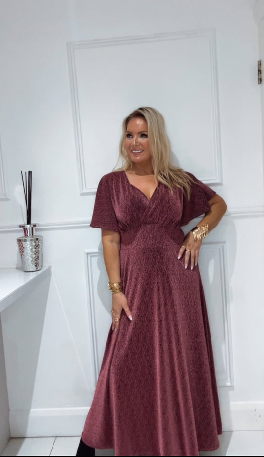 The Janine Dress (Rose pink)