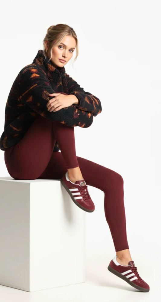 The Jamie Aztec in Burgundy