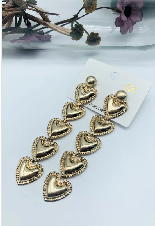 The Samara Heart  drop earring