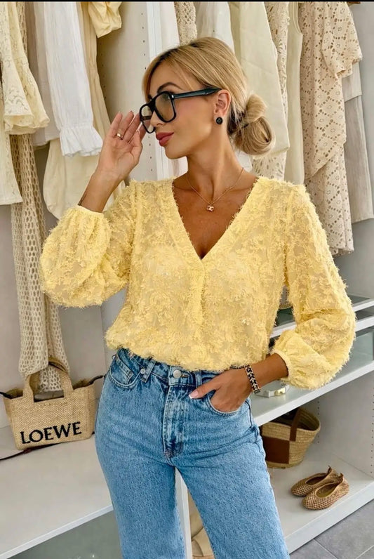 The Jessie Blouse (yellow)